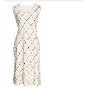 Nordstrom Signature Bias Cut Scoop Neck Dress